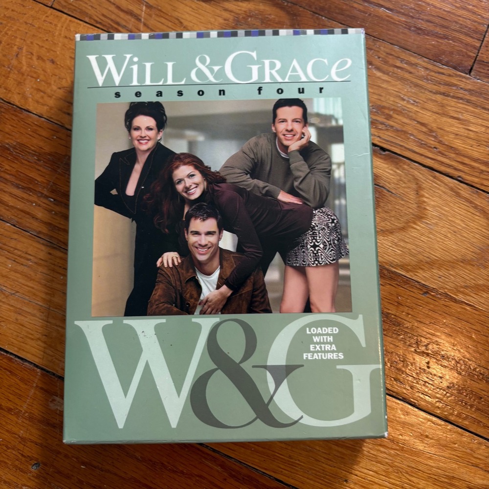 Will & Grace Season Four DVD Box Set Green 4-Disc Comedy Series 17883